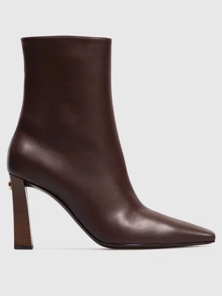 Кожаные ботильоны Giuseppe Zanotti коричневые