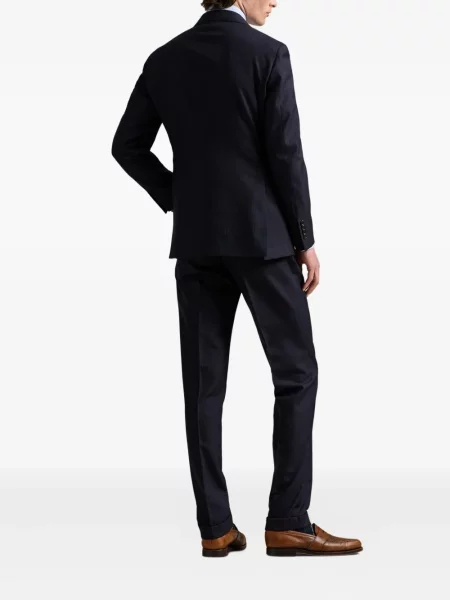 Πλεκτή μακρύς φόρεμα σε στυλ πουκάμισου Polo Ralph Lauren με halter λαιμόκοψη λευκό