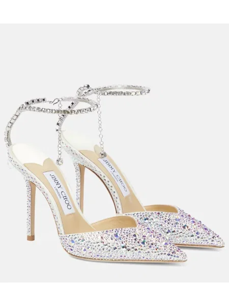 Полуотворени обувки Jimmy Choo бяло