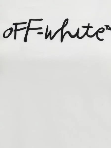 Tricou Off-white cu broderie alb