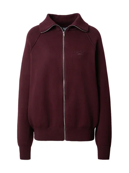 ITALIA Geacă tricotată Almira burgundy roșu