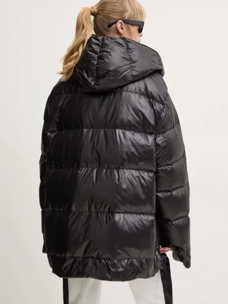 Péřová bunda MMC STUDIO PL zimní oversize JESSO černá