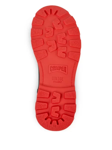 Botine Camper cu șireturi din piele negru