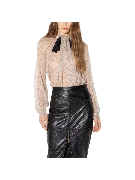 Blúzka Elisabetta Franchi béžová