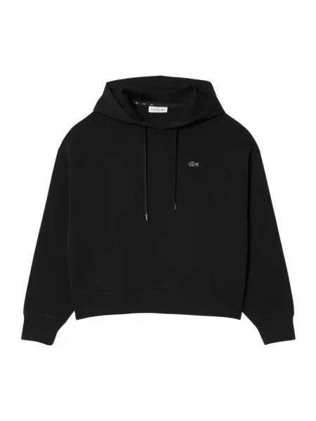 Bluza z kapturem Lacoste z kapturem czarna