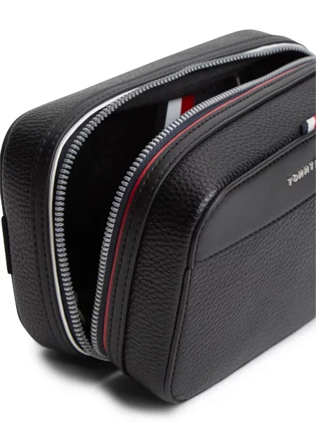 Tommy Hilfiger kozmetická taška pánska z imitácie kože čierna