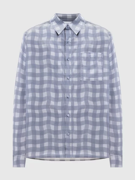 Рубашка в клетку Axel Arigato серая