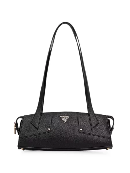Geantă shopper Guess cu autograf negru