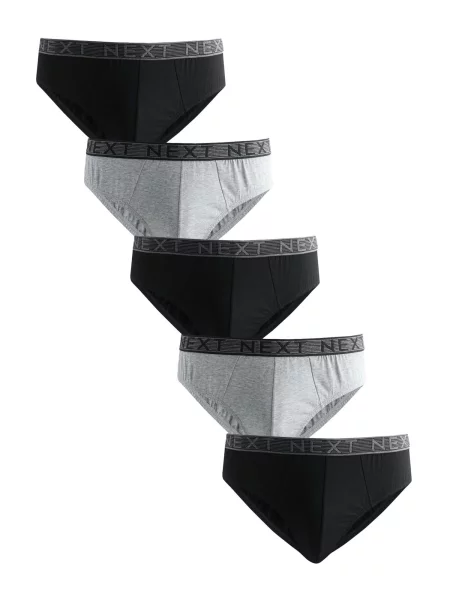 Next Slip gri amestecat negru