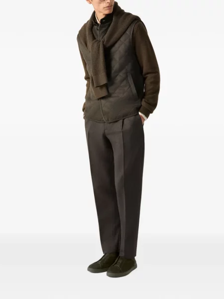 Vestă Zegna de lână verde
