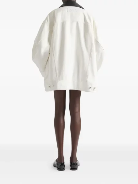 Geacă de blugi Givenchy din piele alb