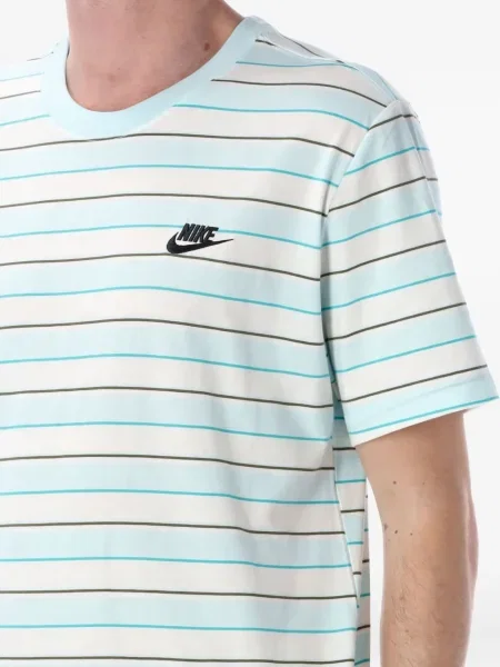 Pantaloni de trening Nike plasă cu dungi albastru