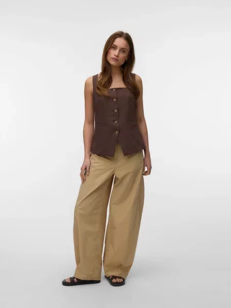 VERO MODA Vesta k obleku VMKandra čokoládová
