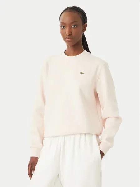 Lacoste Hanorac deschis roz