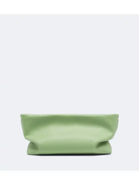 Geantă plic Aesther Ekme din piele verde