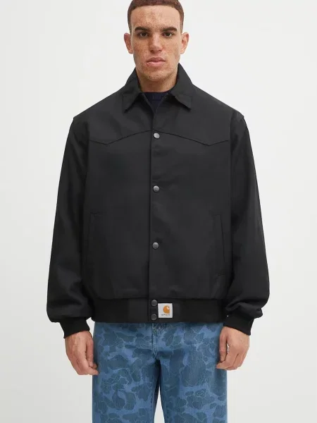 Carhartt WIP jachetă bomber din lână Ray Jacket de tranzitie negru