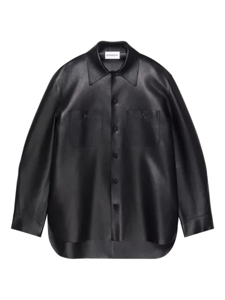 Kožená bunda Givenchy černá