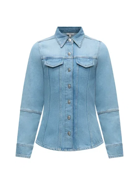 TOPSHOP Bluză denim albastru