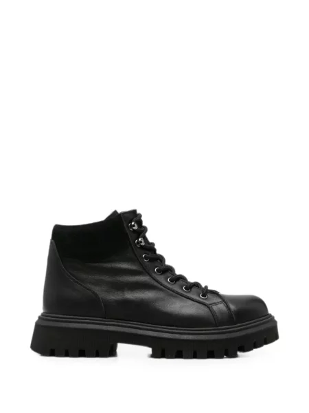 Botine Sergio Moretti Firenze cu șireturi din dantelă chunky negru