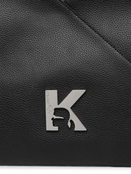 Шопинг чанта Karl Lagerfeld Jeans с автограф черно