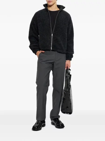 Pantaloni Jil Sander de lână gri