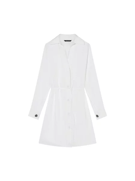 Armani Exchange Sukienki Kobieta Shirt Dress biały