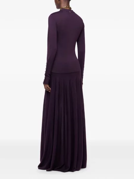 Fusta maxi Rabanne tricotate violet