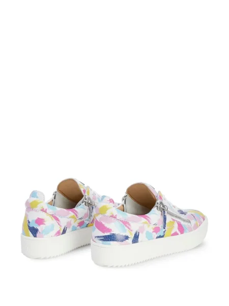 Sneakerși Giuseppe Zanotti cu imagine alb