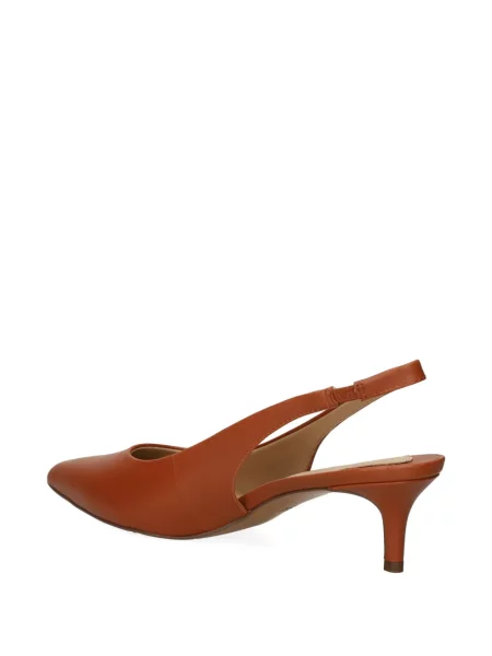 Pantofi cu toc Lauren Ralph Lauren slingback maro