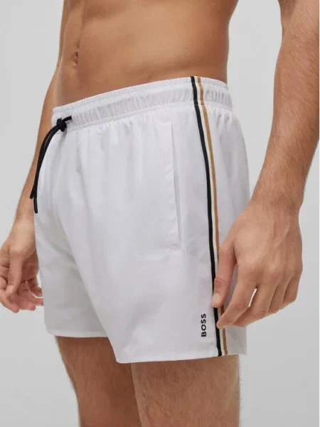 Boss Плувни шорти Iconic бял