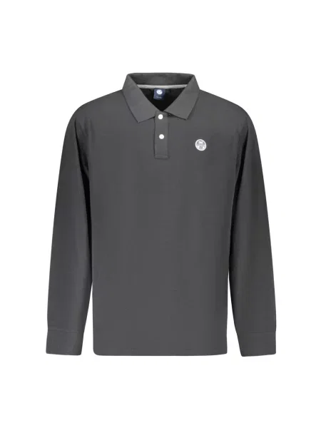 Koszulka polo North Sails z długim rękawem szara