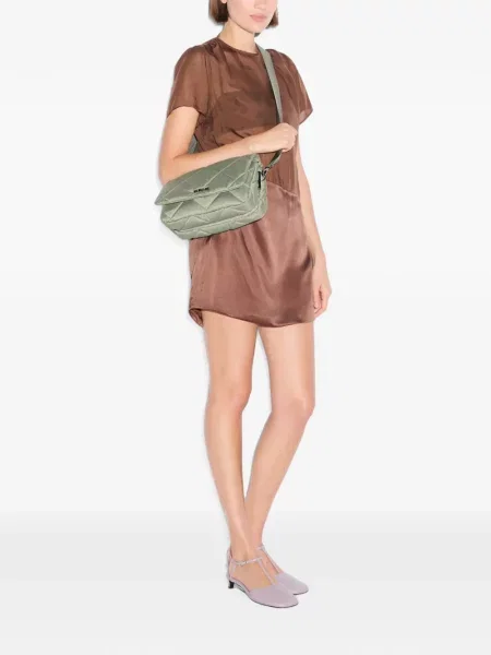 Matlasat geanta crossbody Mz Wallace verde
