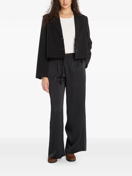 Pantaloni palazzo Samsøe Samsøe negru