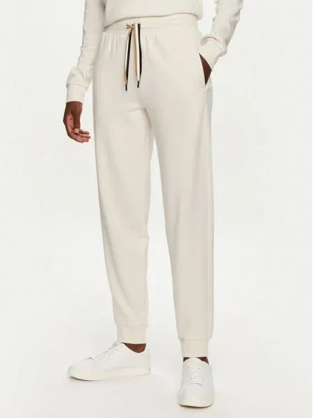 Boss Pantaloni trening CP Stripe Écru negru