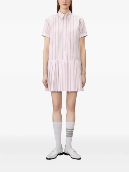 Košeľové šaty Thom Browne ružová