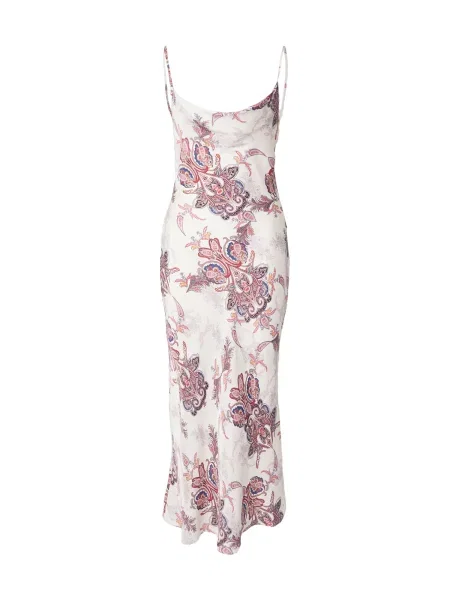 GUESS Rochie AKILINA ecru / regal / maro închis / roşu închis albastru