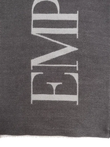 Fular Emporio Armani de lână gri