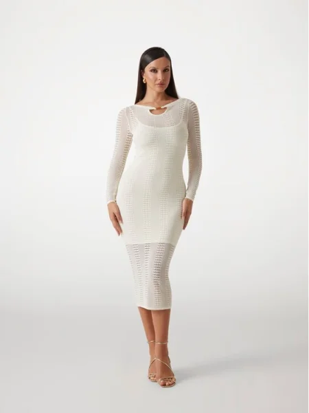 Marciano Guess Rochie tricotată alb