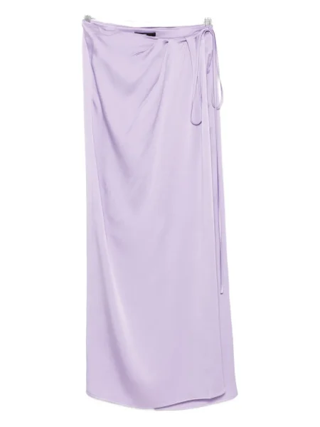 Maksi spódnica maxi Chb Christian Boaro kopertowa fioletowa