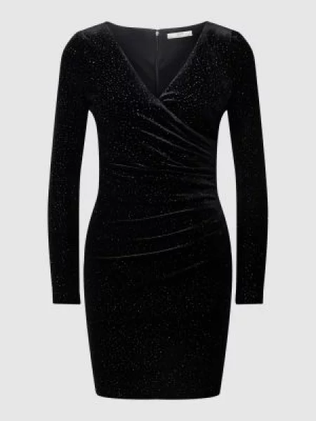 Sukienka koktajlowa obszyta ozdobnymi kamieniami Jake*s Cocktail czarna