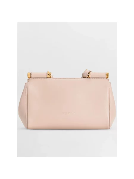 Torebka Dolce And Gabbana skórzana różowa