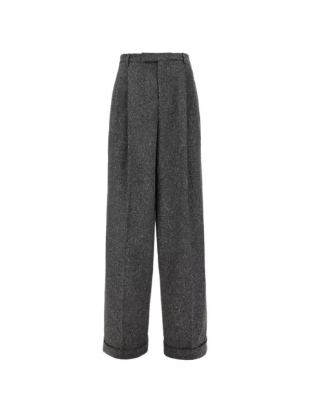 Pantaloni Valentino Garavani din tweed gri