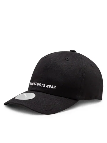 Шапка с козирка Puma с апликация черно