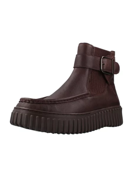 Čižmy Clarks s prackou hnedá