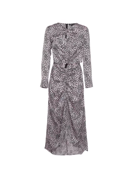 Rochie Maje cu imagine cu model leopard roz