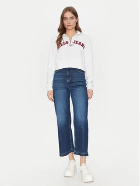Guess Jeans Mikina bílá