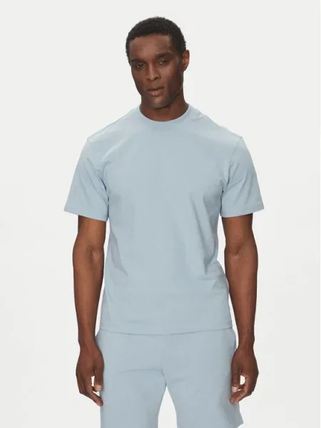 HUGO Tricou Dapolino celest Relaxed Fit albastru