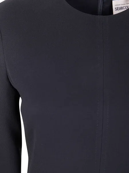 Rochie maxi Semicouture lungă de costum albastru