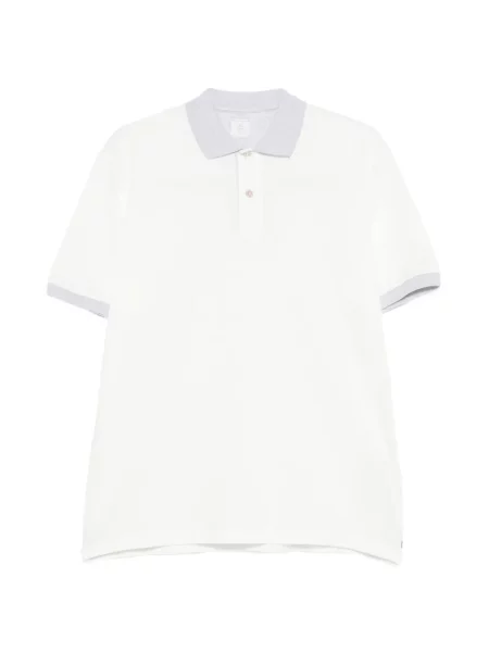 Tricou polo Eleventy alb