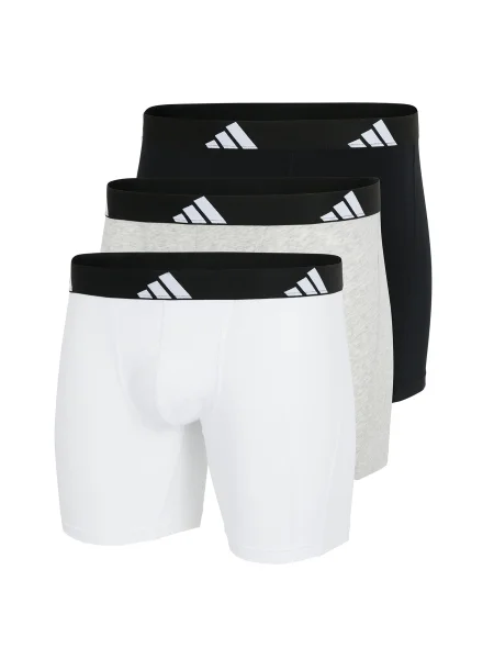 ADIDAS ORIGINALS Boxeralsók szürke / fekete fehér